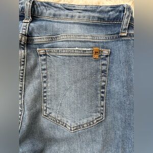 Joe's Jeans Skinny Ankle Mid Rise Raw Hem Denim Jeans/Crops Size 32